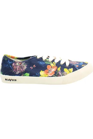 Seavees Monterey Trina Turk Womens Navy Plimsolls - Canvas (archived) - Size UK 4