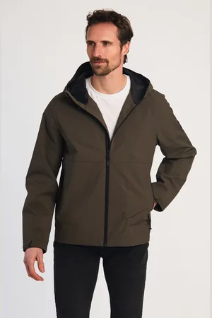 Tokyo Laundry Mens Lightweight Hooded Zip-Up Jacket - Size Large