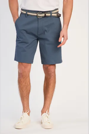 Tokyo Laundry Mens Mid Cotton Chino Short With Belt - Size Medium