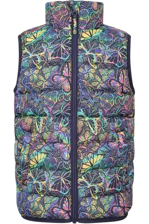 Mountain Warehouse Kids Unisex Childrens/Kids Rocko Butterfly Padded Gilet (Bright ) - Size 3-4Y