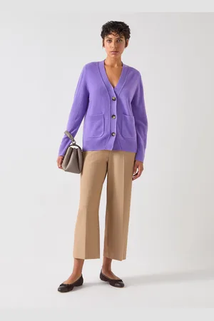LK Bennett Womens Carine Cardigans, Lilac - - Size X-Small