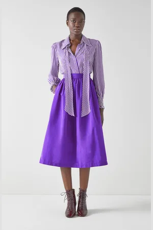 LK Bennett Womens Olsen Skirts,Deep Silk - Size 20 UK