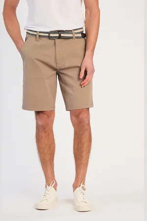 Tokyo Laundry Mens Cotton Chino Short With Belt - Size X-Large
