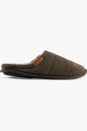 JACK & JONES CORDIE Mens Mule Slippers Olive Night - Rubber - Size UK 6