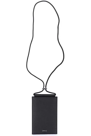 HUGO BOSS Mens Accessories Crosstown Phone Neck Pouch in Leather - One Size