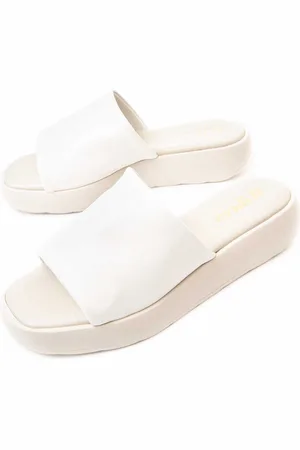 Wikers Womens Flat Sandal Elba In Leather - Size UK 6.5