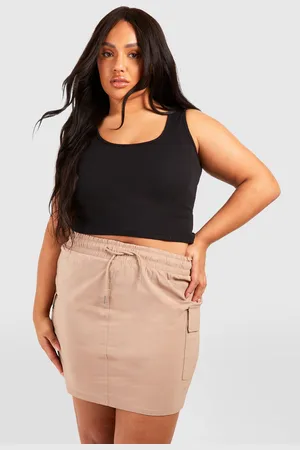 Boohoo Womens Plus Drawstring Cargo Mini Skirt - - Size 18 UK