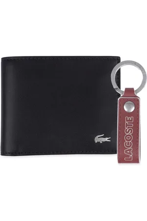 Lacoste Mens Accessories Fitzgerald Wallet & Key Ring Gift Box in Leather - One Size