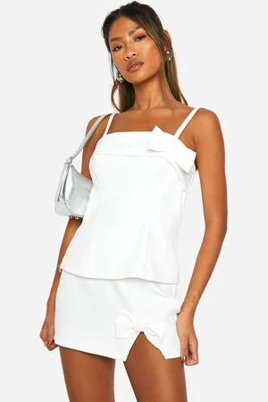 Boohoo Womens Bow Detail Micro Mini Skirt - - Size 16 UK