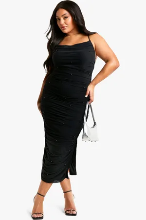 Boohoo Womens Plus Beaded Strappy Midaxi Dress - - Size 22 UK