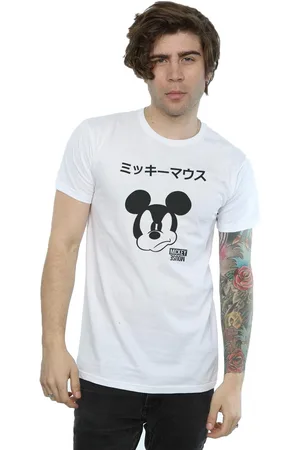 Disney Mens Mickey Mouse Japanese T-Shirt - Size Large