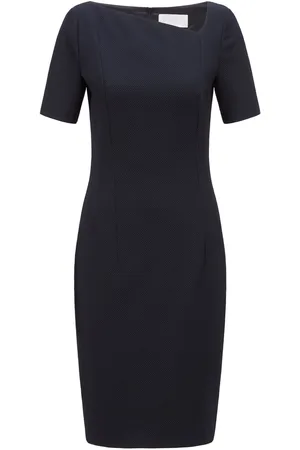 HUGO BOSS Womens Dakera Dress in Polycotton - Size 12 UK