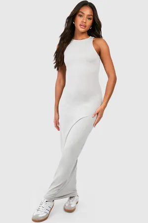 Boohoo Womens Racer Neck Modal Maxi Dress - Cotton - Size 18 UK