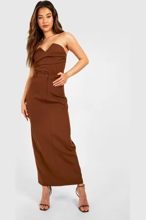 Boohoo Womens Column Midaxi Skirt - - Size 14 UK