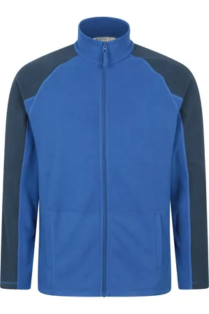 Mountain Warehouse Mens Ashbourne Full Zip Fleece Jacket (Cobalt) - - Size X-Small