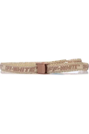 OFF-WHITE Womens Accessories Off White Industrial Belt in Beige - Cotton - One Size
