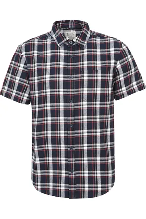 Mountain Warehouse Mens Trace Flannel Short-Sleeved Shirt Cotton - Size 3XL