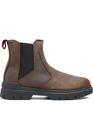 HUGO BOSS Mens Ryan Boots - Leather - Size UK 9
