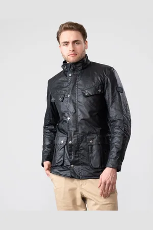 Barbour International Duke Wax Mens Jacket (Tr) - - Size X-Large