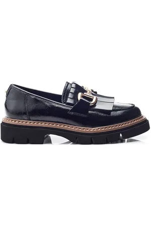 Moda In Pelle Womens Daniya Patent Loafers Patent Leather - Size EU 37