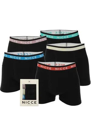 Nicce London Mens Lazlow 5 Pack Boxer Shorts in Cotton - Size X-Large