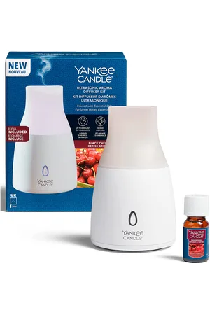 Yankee Candle Unisex Ultrasonic Aroma Diffuser Starter Kit with Cherry Refill Wax - One Size