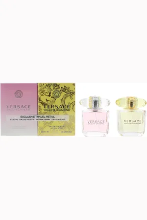 VERSACE Womens Eau De Toilette 2 Piece Gift Set: Bright Crystal Eau De 30ml - Yellow Diamond Eau De - - One Size