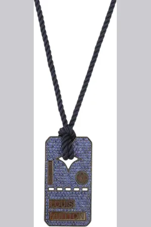 LOUIS VUITTON Pre-owned Womens Dog Tag Necklace in 18K Gold - - One Size