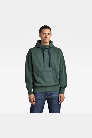 G-Star Mens G-Star RAW Garment Dyed Oversized Hoodie - Cotton - Size Small