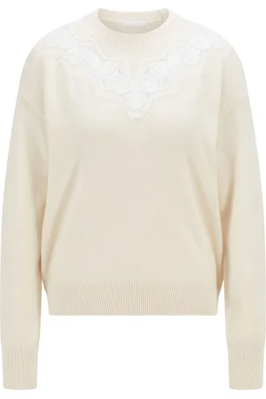 HUGO BOSS Womens Fatina Sweater in Wool - Size 8 UK