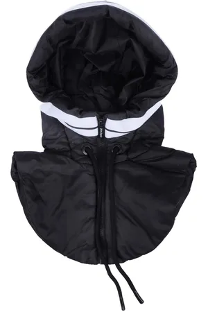 Palm Angels Mens Accessories Venica Track Hooded Neck Warmer in -White - One Size