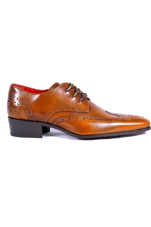 Jeffery West Mens Anderson HEDONIST Deco Camel Lace up Shoe - Leather - Size UK 7.5