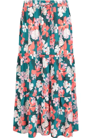 Mountain Warehouse Womens/Ladies Palermo Tiered Midi Skirt (Mixed) - material_viscose - Size 14 UK