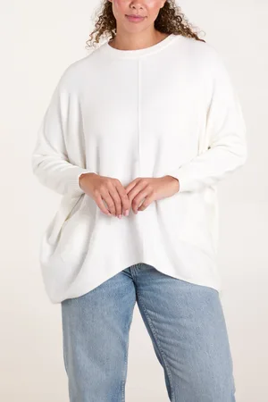 Blue Vanilla Womens Round Neck Pocket Jumper - - One Size