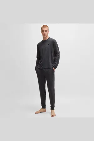 HUGO BOSS Mens Double B Monogram Pyjamas in - Size X-Large