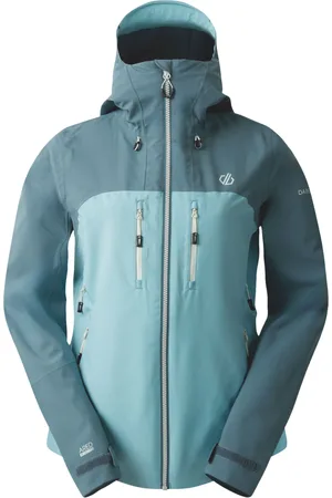 Dare 2B Womens/Ladies Diverging Waterproof Jacket (Element Grey/Aquifer) - - Size 20 UK
