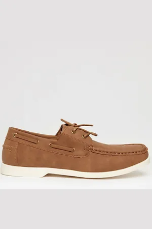 Threadbare Mens Faux Suede Boat Shoes - Size UK 10