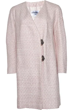 CHANEL Pre-owned Womens tweed lurex coat - Size EU 38 (Womens)