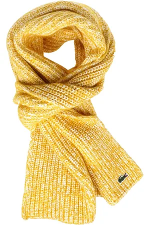 Lacoste Mens Accessories Cotton and Mercerized Alpaca Scarf in Multi colour - - One Size
