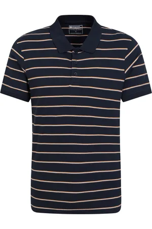 Mountain Warehouse Mens Wren Stripe Cotton Polo Shirt - Size 2XL