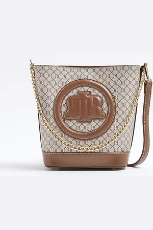River Island Womens Crossbody Bag Faux Leather Chain Pu - One Size