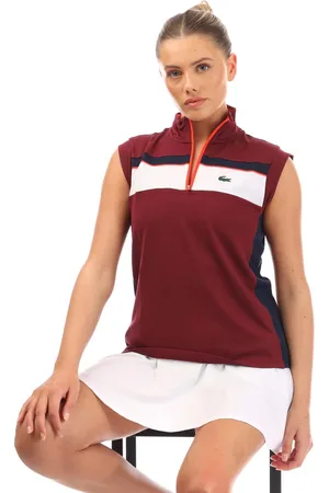 Lacoste Womens Contrast Ripstop Piqué Tennis Polo Shirt in - Size 6 UK