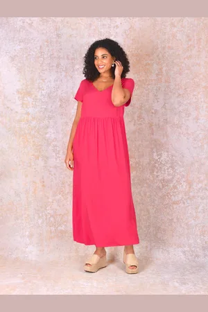 Live Unlimited London Womens Short Sleeve Jersey Midi dress - Size 12 UK