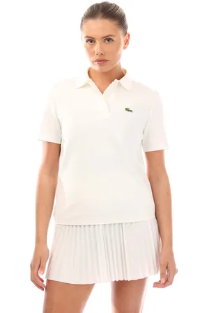 Lacoste Womens Regular Fit Polo Shirt in Polycotton - Size 6 UK