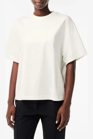 Lacoste Womens Oversized Cotton Tennis Embroidery T-Shirt in - Size 8 UK