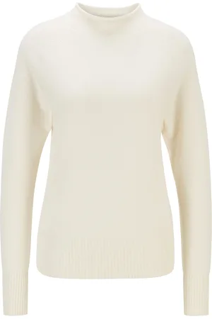HUGO BOSS Womens Franzista Sweater in Cashmere - Size 8 UK