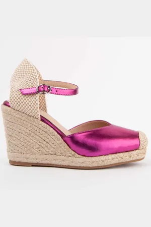 Montevita Womens Wedge Espadrille Balenci4 Fuxia - - Size EU 40