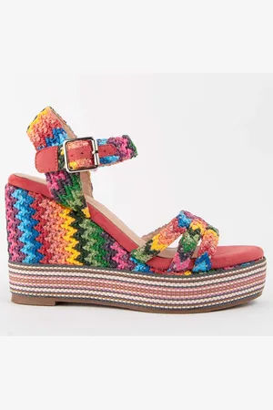 Montevita Womens Wedge Sandal Salia8 Multicolored - - Size EU 41
