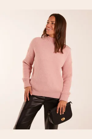 Blue Vanilla Womens Oversized Roll Neck Jumper - - Size Medium/Large