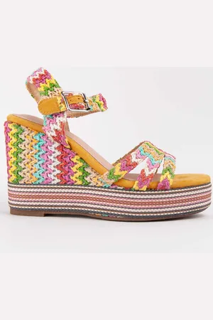 Montevita Womens Wedge Sandal Salia9 Multicolored - - Size EU 40
